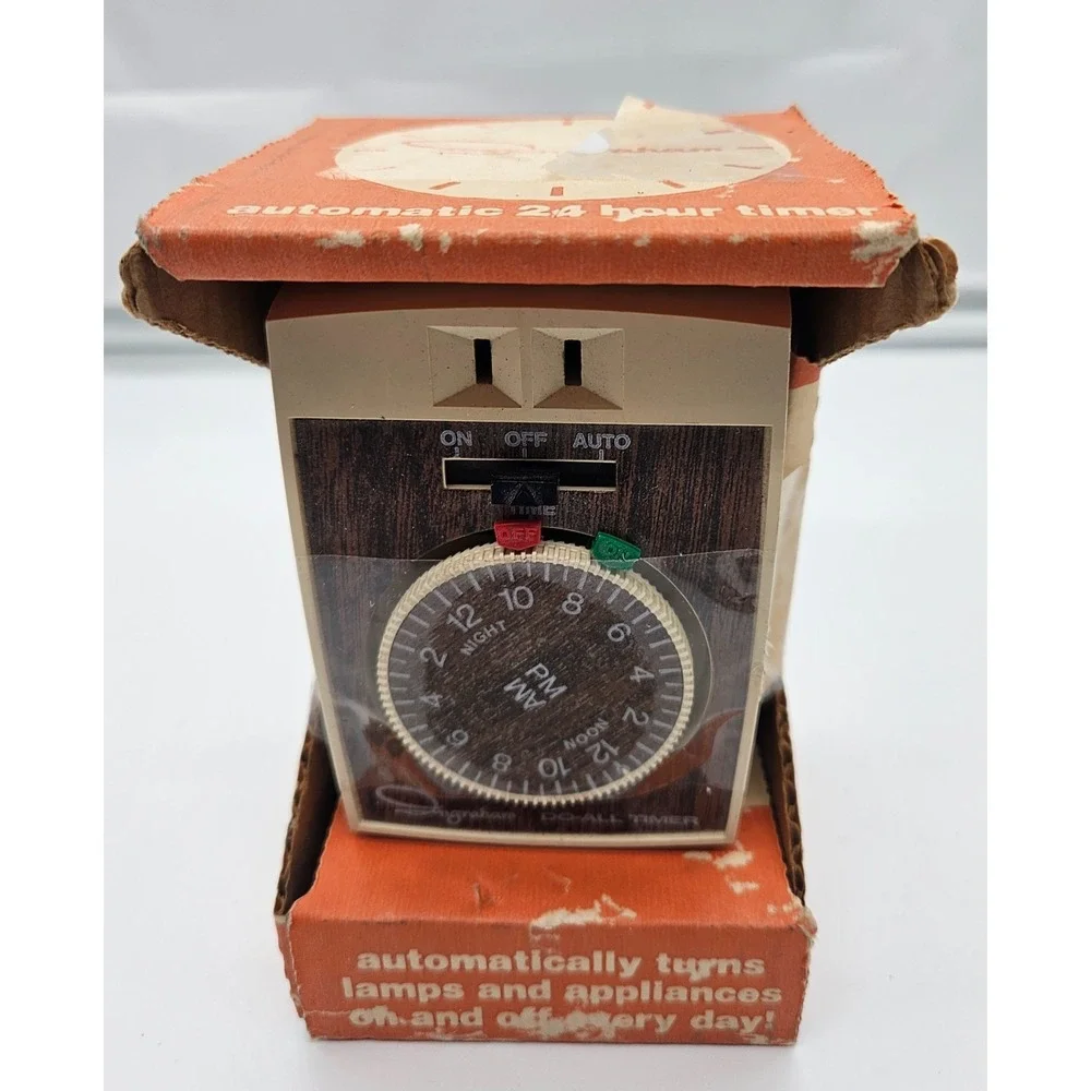 Vintage Ingraham Do-All Timer Automatic 24 Hour Lamp Appliance‎ On/Off Retro